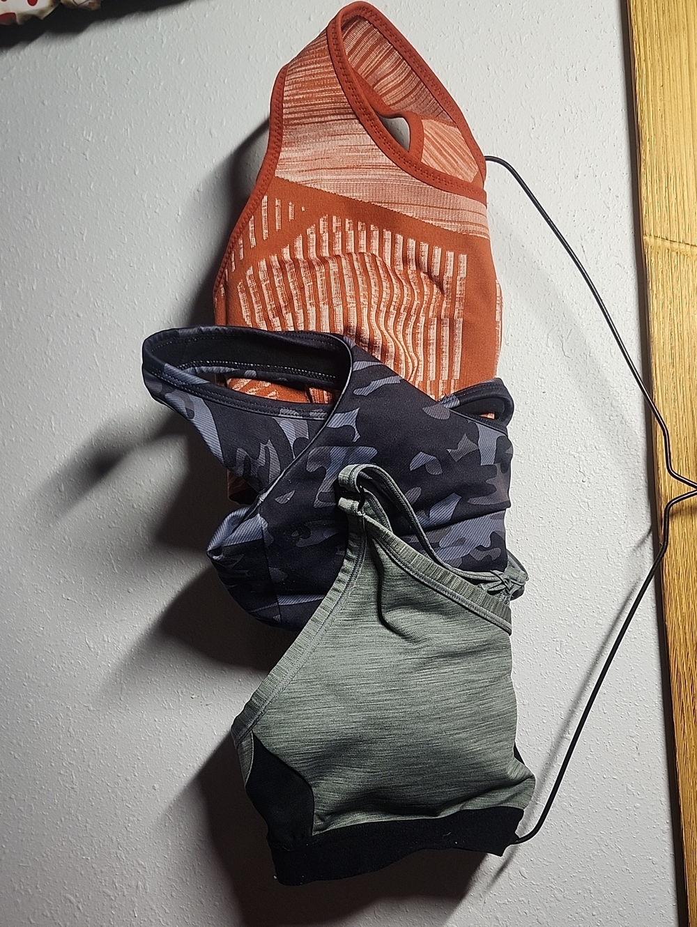 Womems Sports Bras - Orange, Gray, Navy